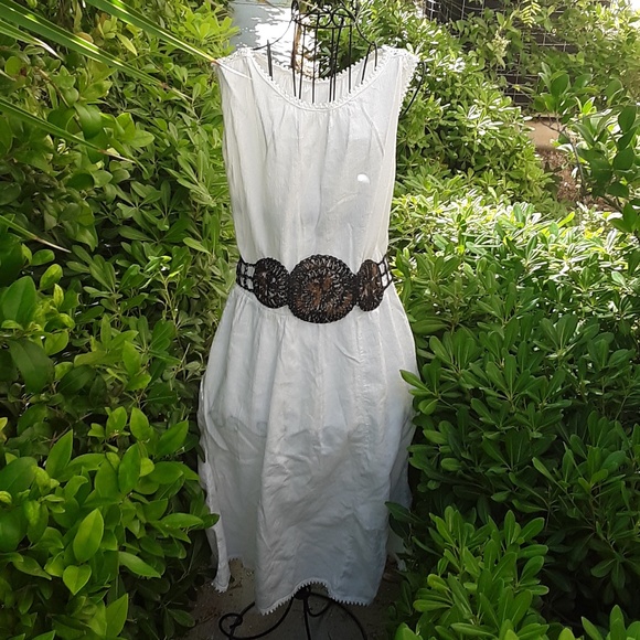 Grecian Vintage Black n Copper Woven Wire Adjustable Wide Belt main image 12